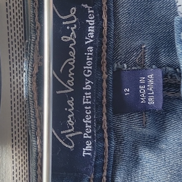 Gloria Vanderbilt denim skirt 12 - Picture 3 of 4